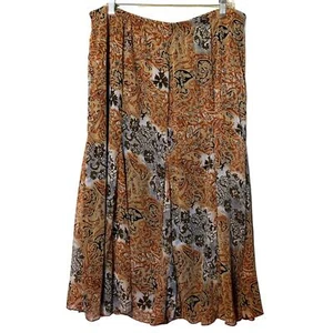 Elementz Women Size XL Lined Maxi Flowy Floral Skirt Cottagecore Peasant Prairie - Picture 1 of 10