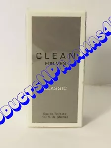 Clean CLASSIC for MEN Eau de Toilette 1fl.oz/30ml SEALED in RETAIL BOX Free Ship - Picture 1 of 4