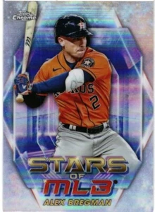 2023 TOPPS SERIES 1  - STARS OF MLB - CHROME - # SMLBC-8 - ALEX BREGMAN - ASTROS - Bild 1 von 2