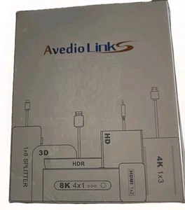avedio links HDMI Splitter 1 In 2 Out, 4ft HDMI Cable, 4K, New In Box - Picture 1 of 2