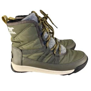 Sorel Whitney II Botas Mujer 6 Verde Aislado Invierno Nieve Zapatos - Imagen 1 de 7
