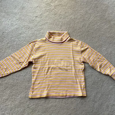 HANNA DIFFERENTSON ALGODÓN NIÑAS CUELLO ALTO RAYAS, 130, 7-9, ROSA/AMARILLO/ROJO Foto 1 de 3