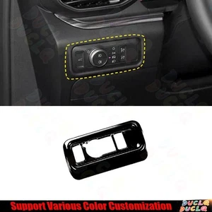 Ajuste del marco de función de interruptor de faros de coche para Ford Explorer 2020-23 negro brillante - Imagen 1 de 3