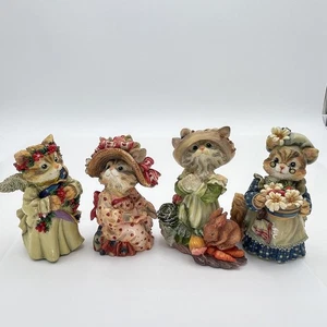 Vintage The Thickets At Sweetbriar Cat Figuren Set Celeste Merry Heart Pringle - Bild 1 von 15