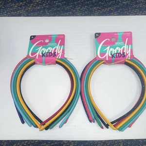 2 Packungen mit 6 Goody Mädchen Stoff Stirnbänder, 6 Stück, Autsch weniger sortierte Farben im Paket - Bild 1 von 4