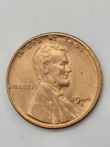 1944 S Red Copper Cent DDO DDR Reverse Struck Thru 3.13 grams Perfect Wheat OBW - Picture 1 of 2