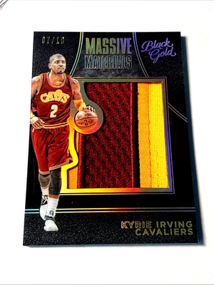 2015 Black Gold Massive Materials PRIME /10 KYRIE IRVING #47 game Worn PATCH!!! - Image 1 of 2