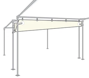 Vinyl Rain Gutter 20 ft Water Channel for West Coast Frame Canopy Tent Used - Picture 1 of 7