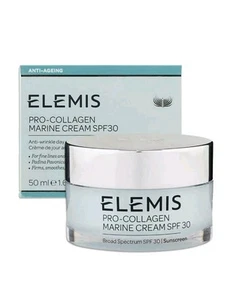CREMA MARINA ELEMIS PRO-COLÁGENO SPF30/ 50 ml 1,6 oz CREMA ANTIARRUGAS CADUCIDAD 2028 - Imagen 1 de 2