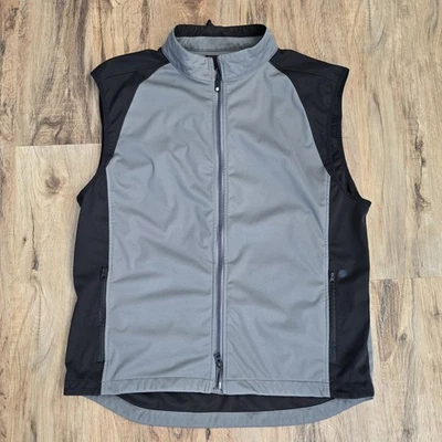 Footjoy Softshell Golf Vest Mens Large Gray Lightweight Full Zip Athleisure EUC - Image 1 of 4