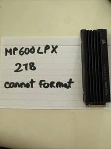 C10 Corsair MP600 PRO LPX 2TB M.2 NVMe Interne SSD Teile funktionieren nicht LESEN - Bild 1 von 4