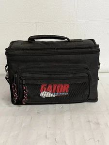 Gator GM-4 Padded Bag for Up to 4 Mics w/ Exterior Pockets for Cables EXCELLENT! - Picture 1 of 5