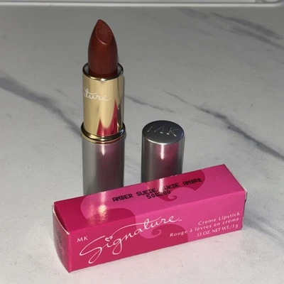 Lápiz labial MaryKay Signature crema gamuza ámbar #500200 tamaño completo RARO ~ NOS Foto 1 de 2