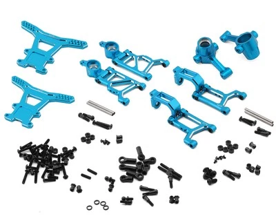 Yeah Racing Tamiya WR02/GF01 Aluminum Long-Span Suspension Kit [YEA-TAWR-S01BU] - Image 1 of 2