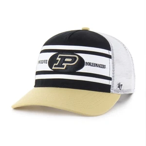 Youth '47 Black/Gold Purdue Boilermakers Super Stripe Hitch Adjustable Trucker - Picture 1 of 3