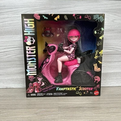 Monster High Draculaura Doll & Vamptastic Scooter By Mattel New - Image 1 of 4