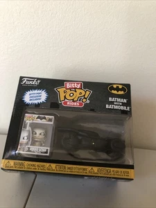 Funko Bitty Pop Exclusive Armored Batman with Batmobile DC Comics - Picture 1 of 6