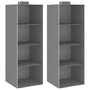 2x Hängeaufbewahrung Schrank Stoff Hängeregal Organizer 4/6/10 Fächer vidaXL - Bild 1 von 28