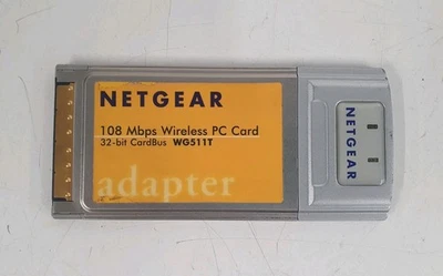 NETGEAR 108Mbps Wireless PC Card 32-bit Card Bus WG511T inc VAT - Image 1 of 4