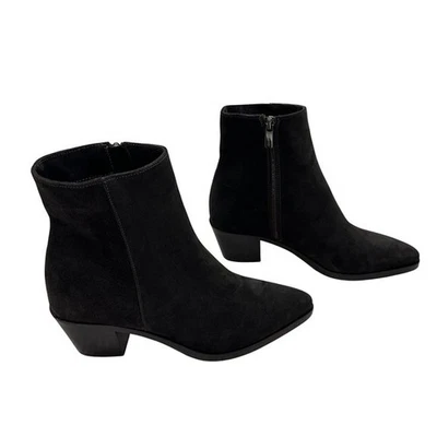 Botín para mujer La Canadienne marrón gamuza italiana cuero pimentón cremallera talla 9M Foto 1 de 4