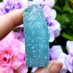 Aquamarine natural rough crystal healing gemstone specimen - pc #33 - aquamarine - Picture 1 of 7