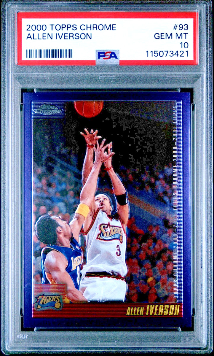 Topps Allen Iverson 10 Graded Basketball Sports Trading