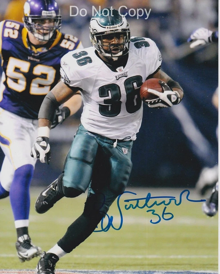 Foto autógrafa firmada por Brian Westbrook 8X10 Philadelphia Eagles Foto 1 de 1
