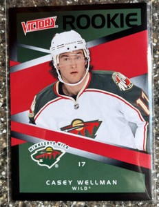 2010-11 Upper Deck Victory Black Casey Wellman #227 Rookie RC Wild A023