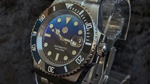 San Martin SN017-G V3 40.5mm Automatic Diver Watch NH35 Blue Black Gradient Dial - Picture 1 of 22