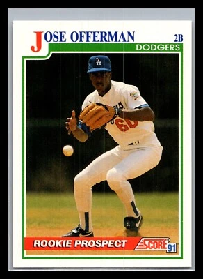 1991 Score #343 Jose Offerman NM/MINT+ - Image 1 of 2