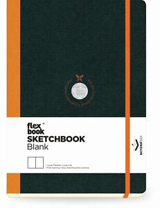 Skizzenbuch Flex Global Sketchbook 96 Seiten Blanko 170g Orange / 22x31cm