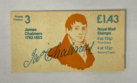 Great Britain / James Chalmers Postal History Stamp Booklet 1982 (Mint) 57_12 Cover