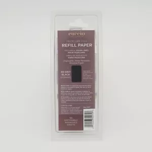 Cuccio Naturale - Pedicure File Refill Paper - 80 Grit Black (Course)- 50 Sheets - Picture 1 of 1