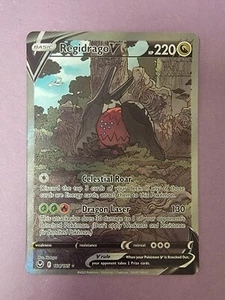 Pokemon TCG SWSH12: Silver Tempest #184/195 Regidrago V (arte completo alternativo) casi nuevo - Imagen 1 de 2