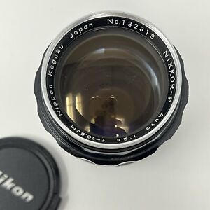 Nikon non-Ai Nikkor P Auto 105mm f2.5 Portrait Lens Exterior Wear, Works Great