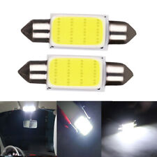 2pcs White COB 39mm Festoon LED Interior Dome Reading Light Car Xenon Lamp Bulbs