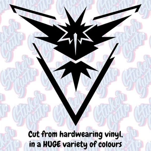 Pokemon Go Team Instinct Full Logo Sticker/Decal - Choose Your Size and Colour! - Picture 1 of 6