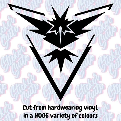 Pokemon Go Team Instinct Full Logo Sticker/Decal - Choose Your Size and Colour! - Image 1 of 4
