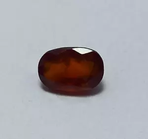 Natural Hessonite Garnet Faceted Cut Cabochon Oval 2.90 Carat 7x10 mm Gemstone - Imagen 1 de 10