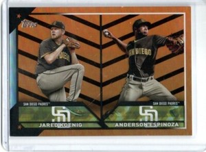 2023 Topps Update Jared Koenig Anderson Espinoza Orange Black Foil #US265 Padres