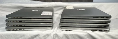 Lot of 8 - 13" Apple MacBook Pro Intel i5 2.4-2.6Ghz 4GB/8GB 128GB SSD 2013 2014 - Image 1 of 4
