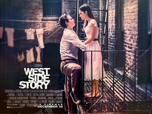West Side Story Original 2021 Quad Poster Steven Spielberg Ansel Elgort - Zdjęcie 1 z 5