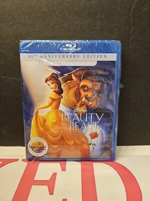 Beauty and the Beast (Blu-Ray, 25th Anniversary Edition) New Sealed Foto 1 de 4