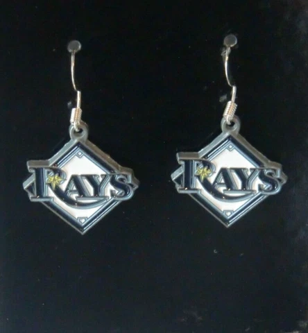 Tampa Bay Rays Dangle Earrings (Zinc) MLB Licensed Baseball Jewelry Cover