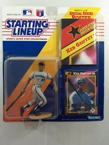 Figurina SLU 1992 Starting Lineup Ken Griffey Jr. Mariners #24 nuova con poster - Foto 1 di 1