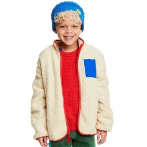Lego Youth Sherpa Jacket Target Cream, Orange , Blue Size Medium - Picture 1 of 4