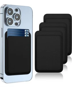 Leather Magnetic MagSafe Wallet Card Holder For iPhone 15 14 13 12 Pro Max Plus - Picture 1 of 5