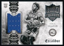 2015-16 PANINI EXCALIBUR KNIGHT SCHOOL ROOKIE GAME-WORN MATERIAL