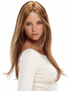 Blond Brown Straight Hairstyles Women's Natural 100% Human Hair Wig 24 Inch