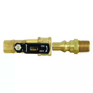 JR Products 07-30455 1/4 Quick Connect Propane Coupler Set with Shut-off RV - Bild 1 von 3